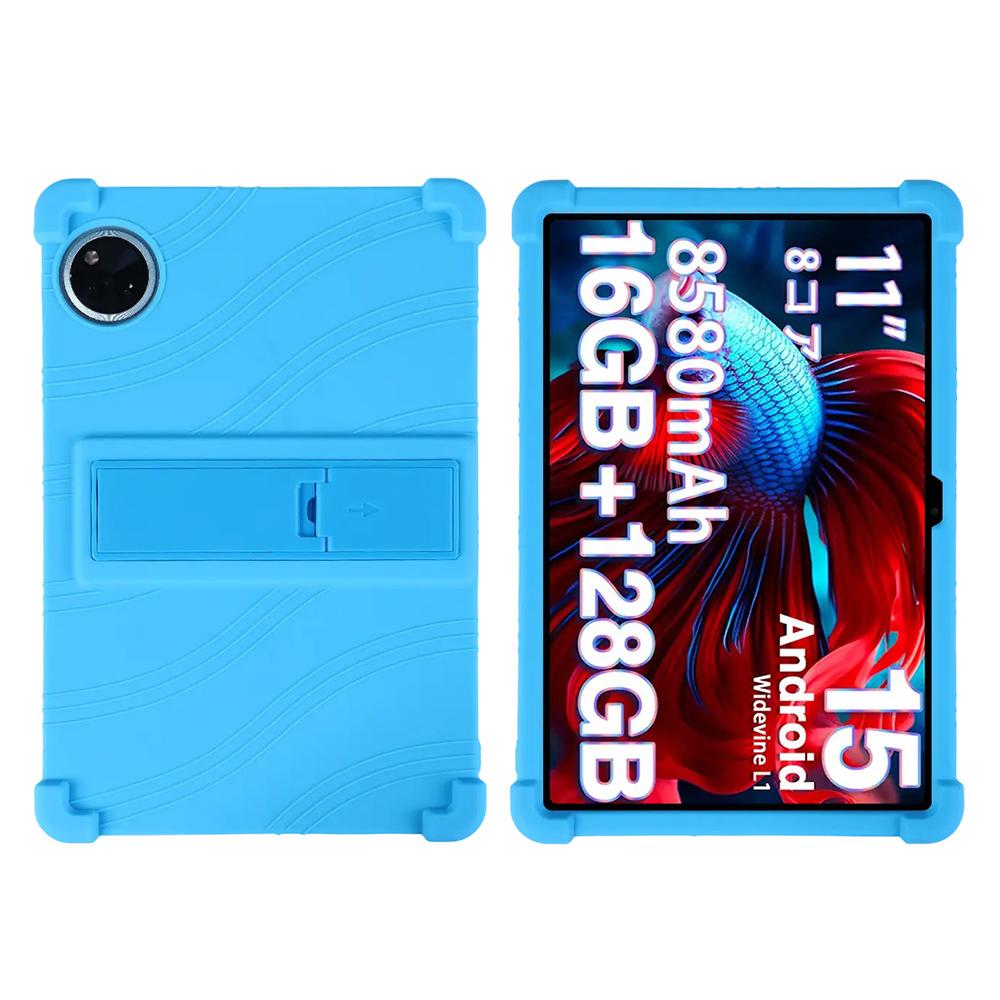 Pro Doogee U11/U11 Pro Silikonové pouzdro se stojánkem Odolný ochranný kryt