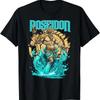 New Limited Poseidon God Of Sea Ancient Greek Mythology Greece Myth Item T Shirt Vintage Homme Stylish Casual Slightly
