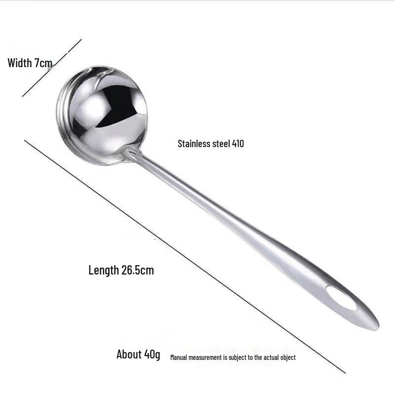 Stainless Steel Hot Pot and Porridge Skimmer - Thickened, Non-Stick Kitchen Spoon