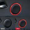 For BMW 3 Series E90 2005-2012 Car Accessories Carbon Fiber Interior Car Door Horn Decoration Ring Trim Cover Stickers