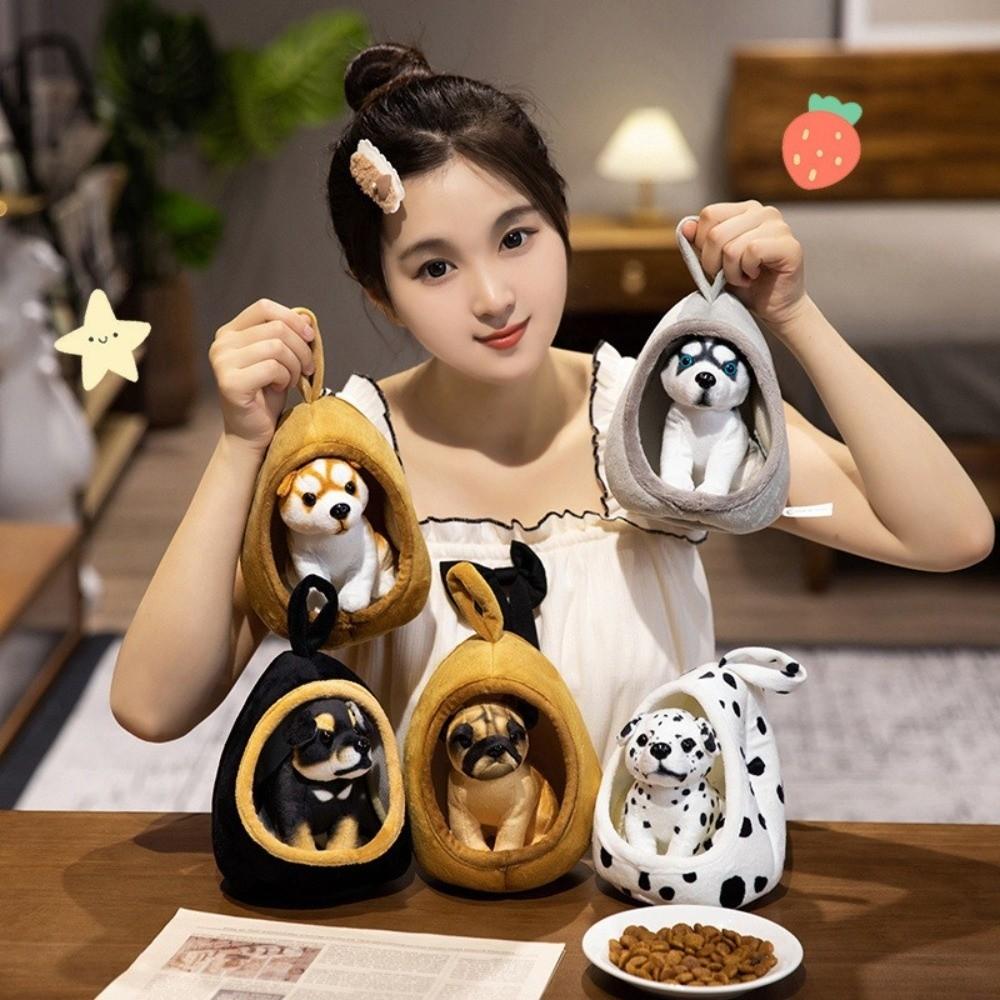 Soft Stuffed Animal Doll Detachable Husky Dog Doll Simulation Dog Plush Toy  Kids Birthday Gift
