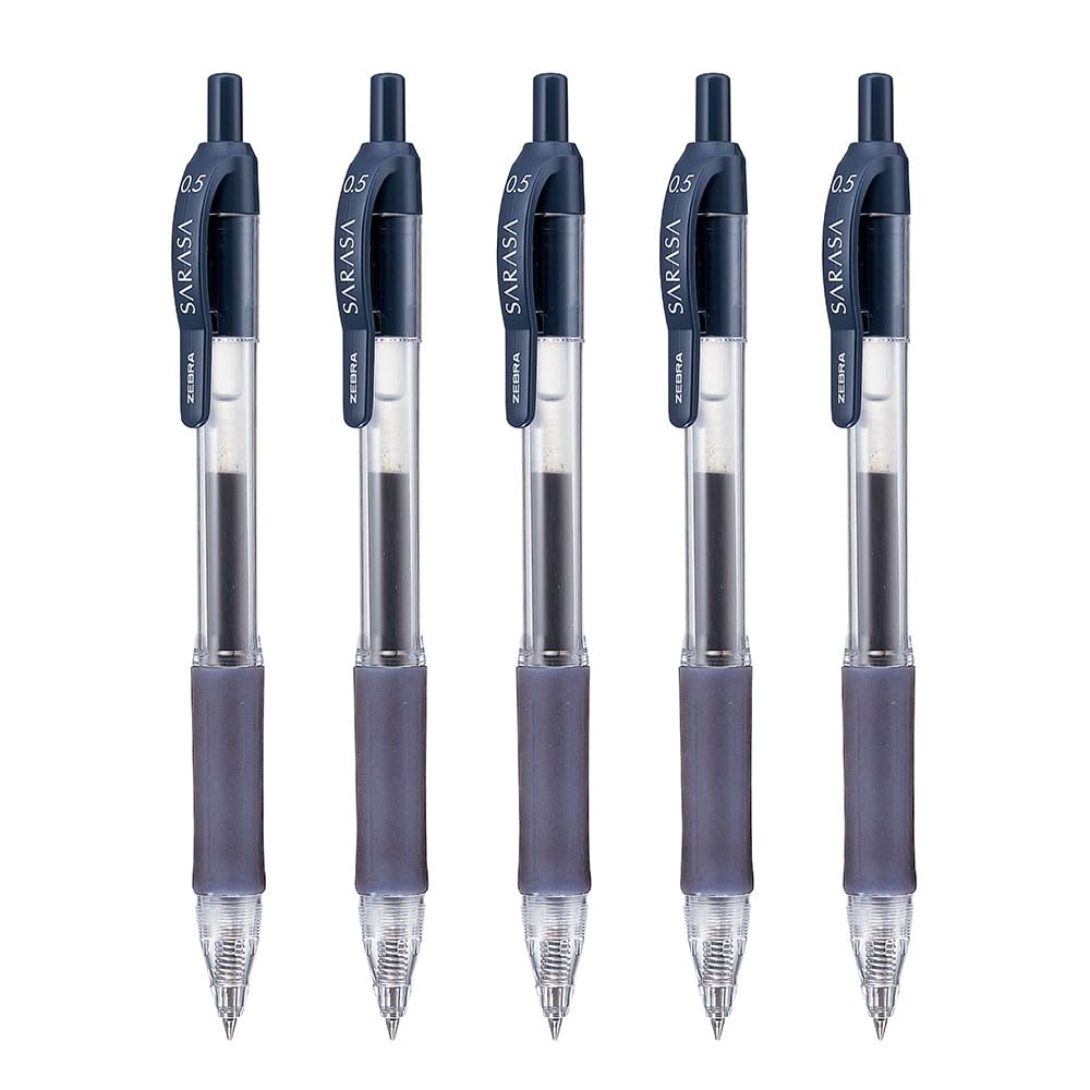 

Zebra Gel Ballpoint Pen Sarasa Blue Black Set of 5 0.5mm P-JJ3-FB5-AZ