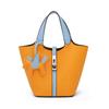 Women's Leather Tote Bag, Small, Cute, Stylish, Large Capacity, Lightweight, Perfect for Commuting, Popular, High-Quality, Simple, Soft, Stands Up,