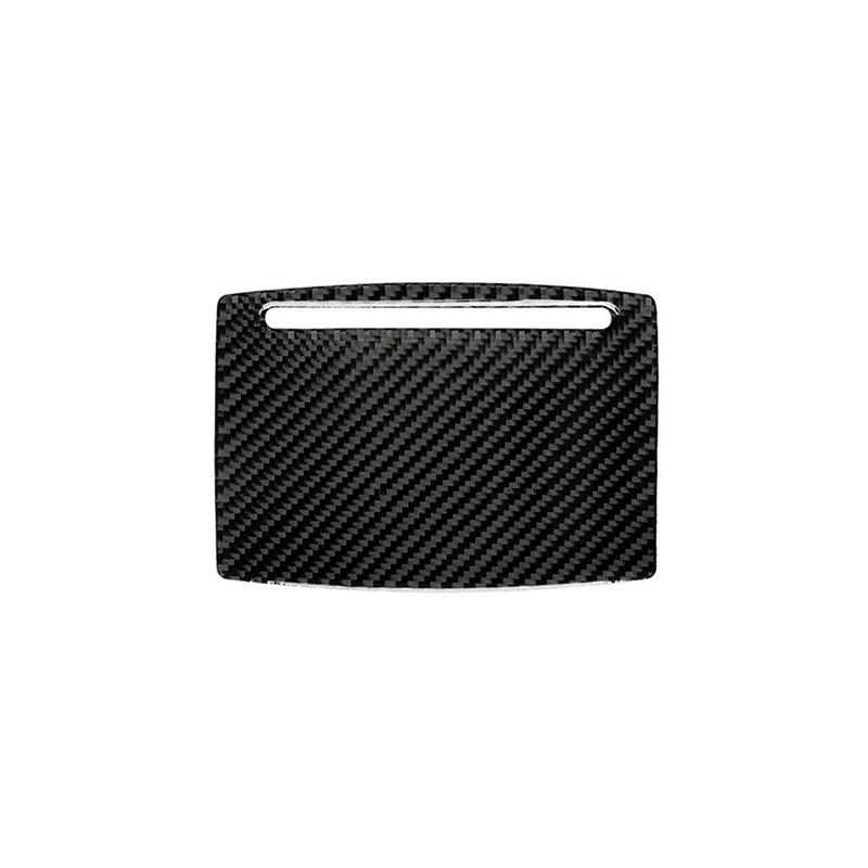 Carbon Fiber Cup Holder Panel Cover Sticker for A6 S6 A7 C7 2012-2018 Center Console Sporty Interior Trim Protection