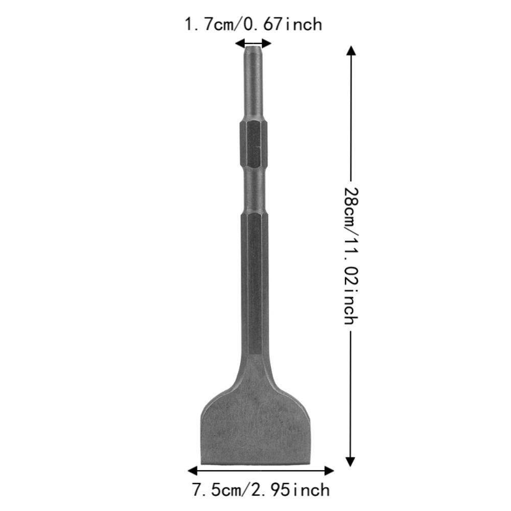 Hex Shank Tile Removal Chisel Wide Flat Edge Flat Point Chisel Scaling Chisel Set For Hammer Drill