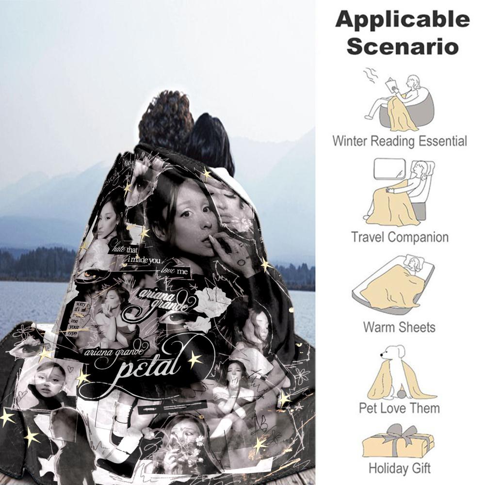 Ariana Grande Blanket, High quality Comfortable for All Seasons, Home Decor, Warmth and Comfort
