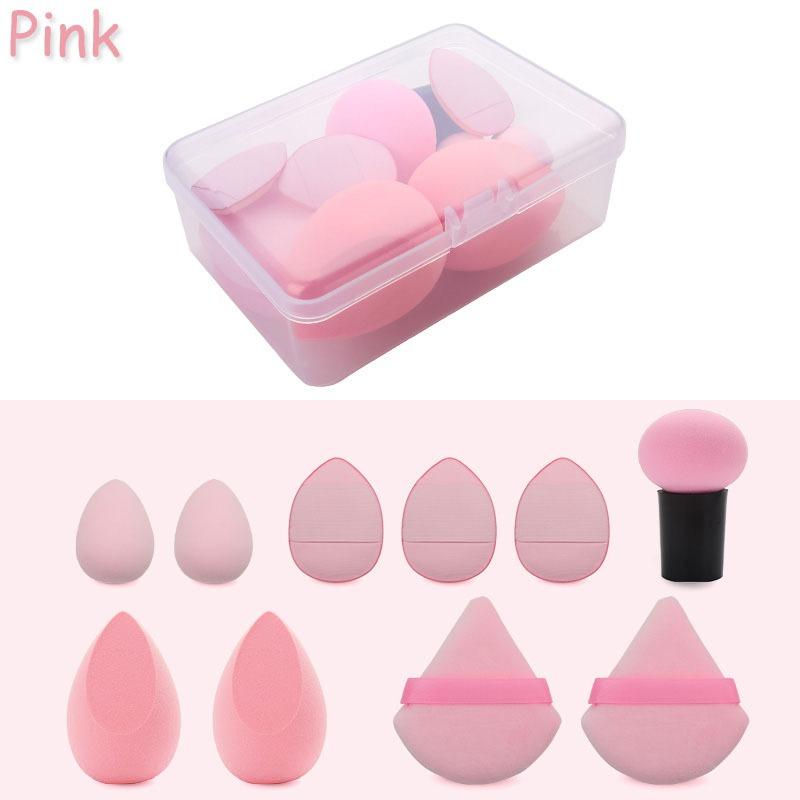 10pcs/set Cosmetic Beauty Puff Set Makeup Foundation Puffs Wet and Dry Face Concealer BB Cream Cosmetic Applicator Beauty Tools