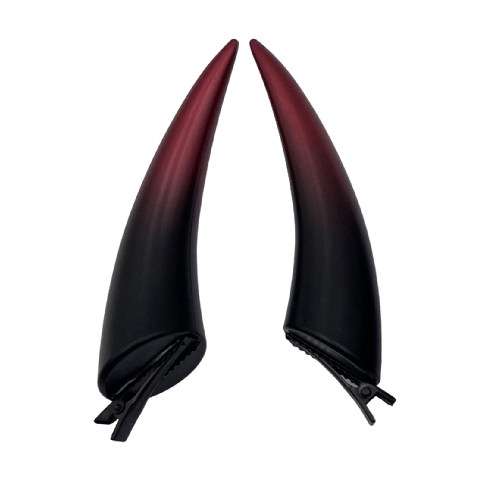 

2 шт. Хеллоуїн Демон Рог Вуха Заколка для волосся Шпилька Жіноча заколка для волосся Аксесуари для косплею для вечірніх костюмів Реквізит червоний