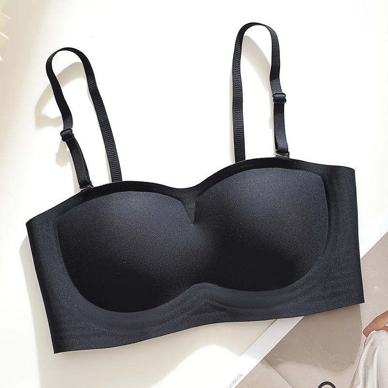 U-shaped Backless Bra for Women Gathered Together Strapless Bra Seamless Sexy Beautiful Back Anti Slip Chest Wrapped Bra