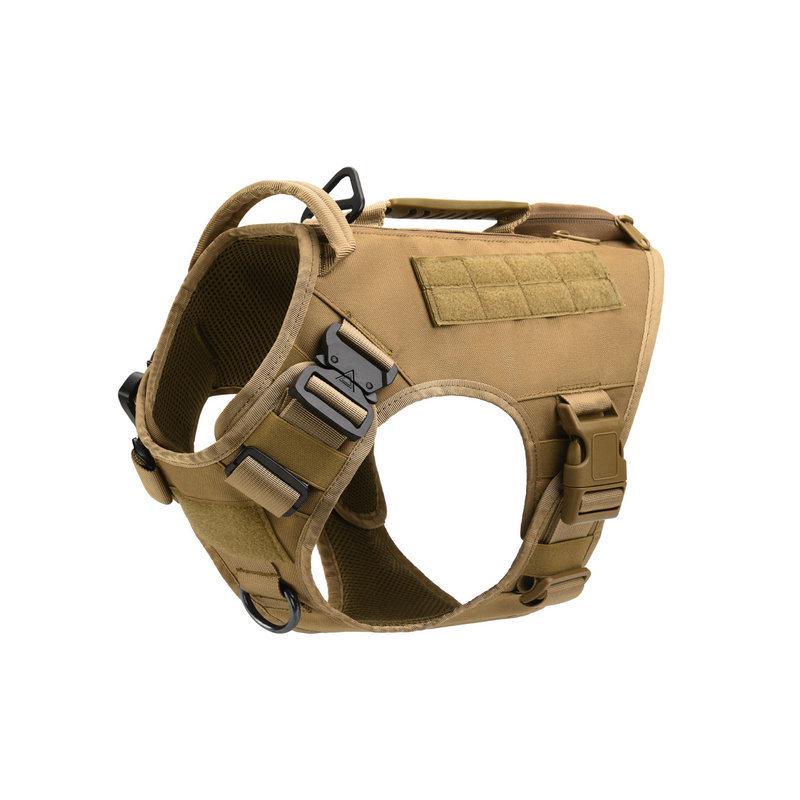 Explosion-Proof Tactical Dog Vest with Chest Harness for Large Dogs