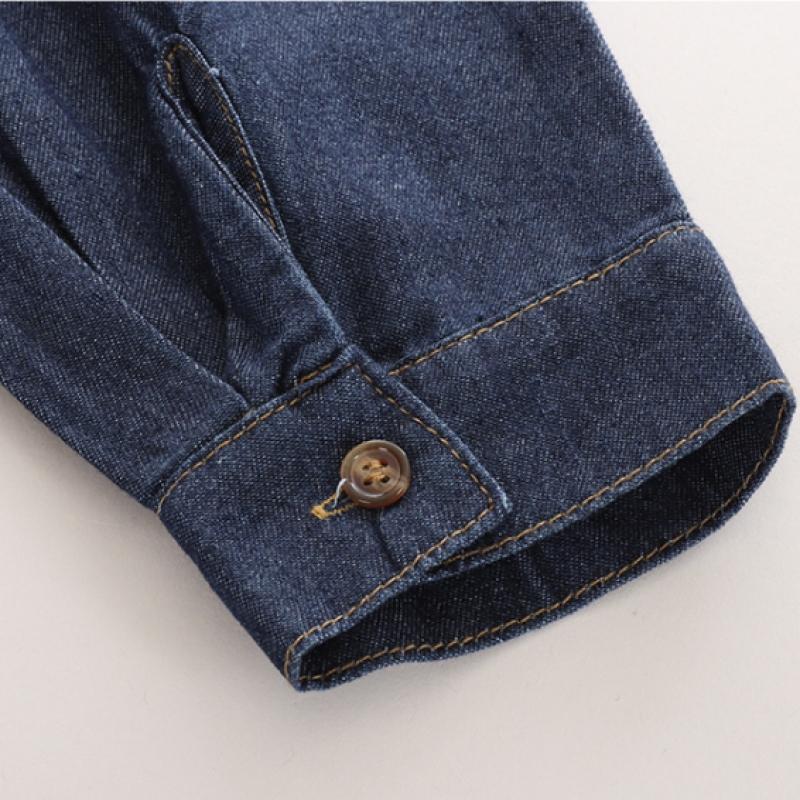 Shop Ripple Women Collar Neck Button Open Belted Denim Long Dress Jl Wdr 1584