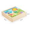 Jigsaw Wooden Montessori Toys Shape Colorful Matching Blocks  Boys and Girls