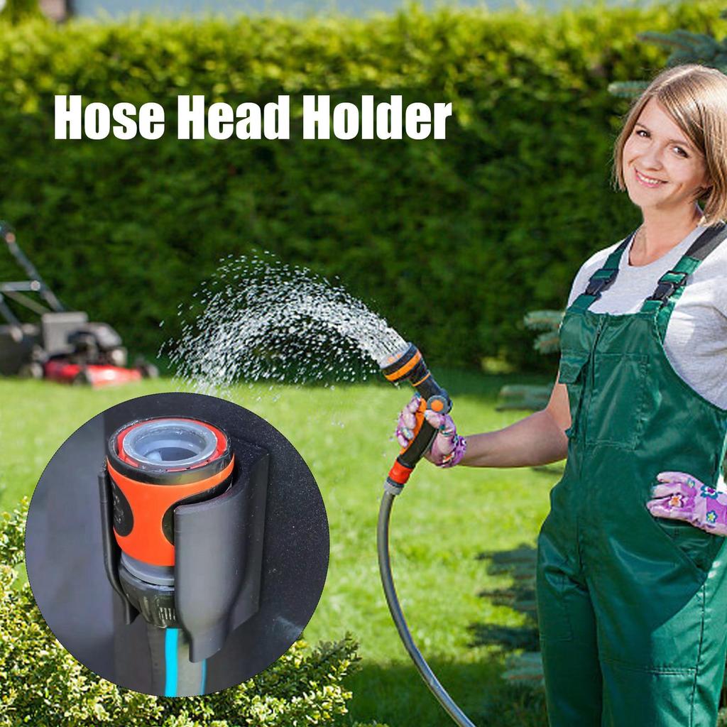 Garden Hose Holder Wall Mount Outdoor Wall Hose Holder For Nozzles Anti Slip Bracket Accessories For Yard Spray Nozzles