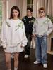 Guochao Men's Winter Velvet Embroidered Hoodie - New Chinese Style Harajuku Round Neck Top