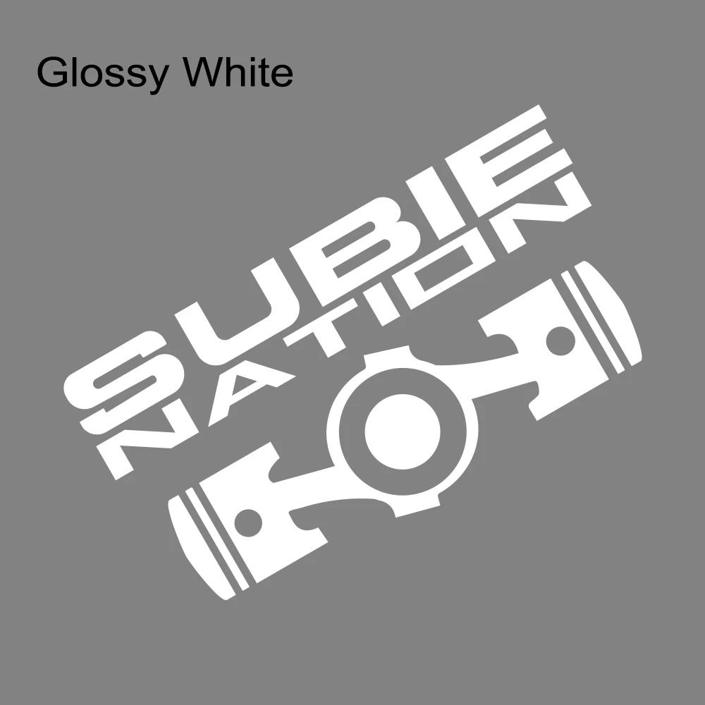 

20x10.7см SUBIE Nation Автомобильная JDM Наклейка Для Subaru BRZ Impreza Crosstrek Forester WRX STI Виниловые Креативные Наклейки Автомобильные Аксессуары 20x10.7cm&1Pc