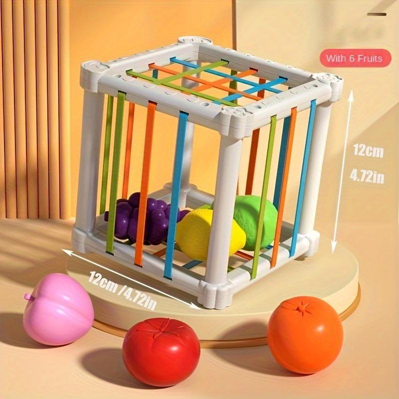 Puzzle Rainbow Stuffing Toys, Colorful Cognition Shape Toys, Fine Action Focus Grasp Training Early Education Toys