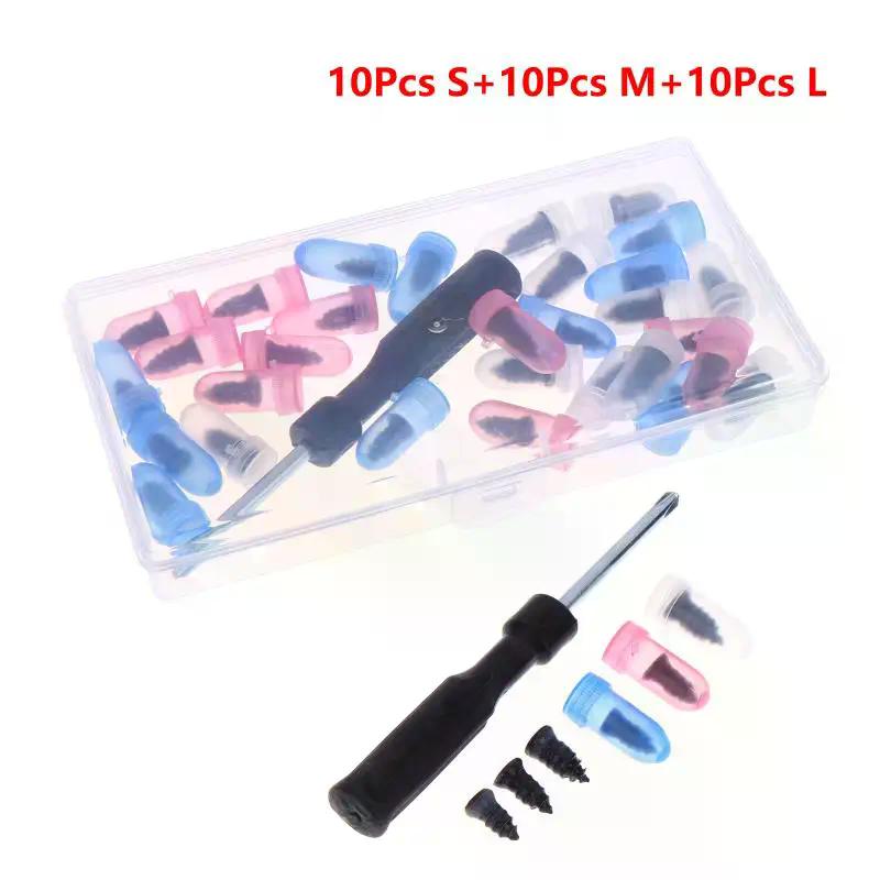 Araba Vakum Lastik Tamir Kiti Lastik Tamir Vidaları Lastik Kauçuk Vida Çivileri+ Kutu İçinde Alet Seti Lastik Tıpa İçin Hızlı Tamir