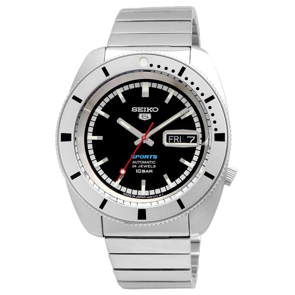 Seiko 5 SPORTS Automatyczny Zegarek Mechaniczny Wzór Heritage Przedruk Model Limitowany Five Sports Wyprodukowano w Japonii SRPL05 Srebrny x Czarny Model Zagraniczny [Seiko]