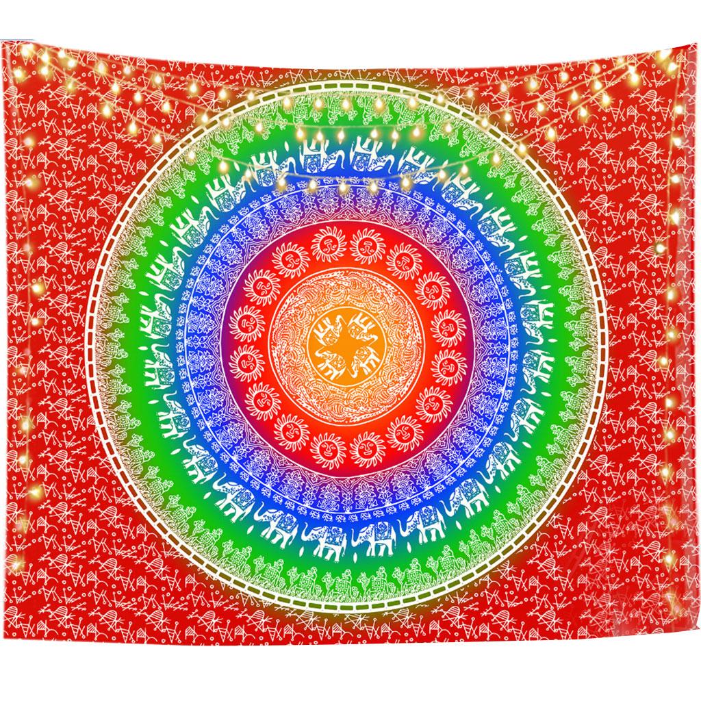 For Teenager's Home Decor Datura Indian Mandala Prints Wall Tapestry