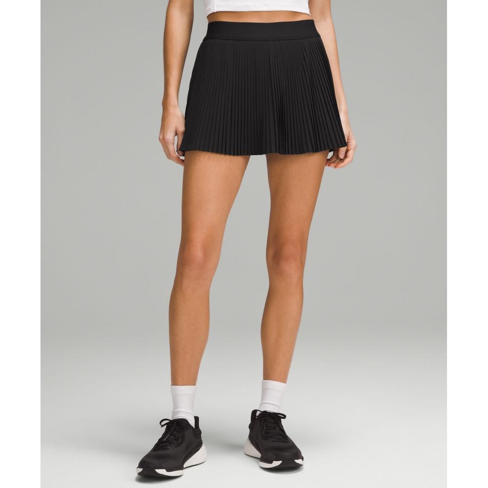 Lululemon Varsity High Rise Pleated Tennis Skirt Black