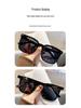 Women's Retro Square Polarized Sunglasses, Anti-UV, Large Frame for Fashion and Driving