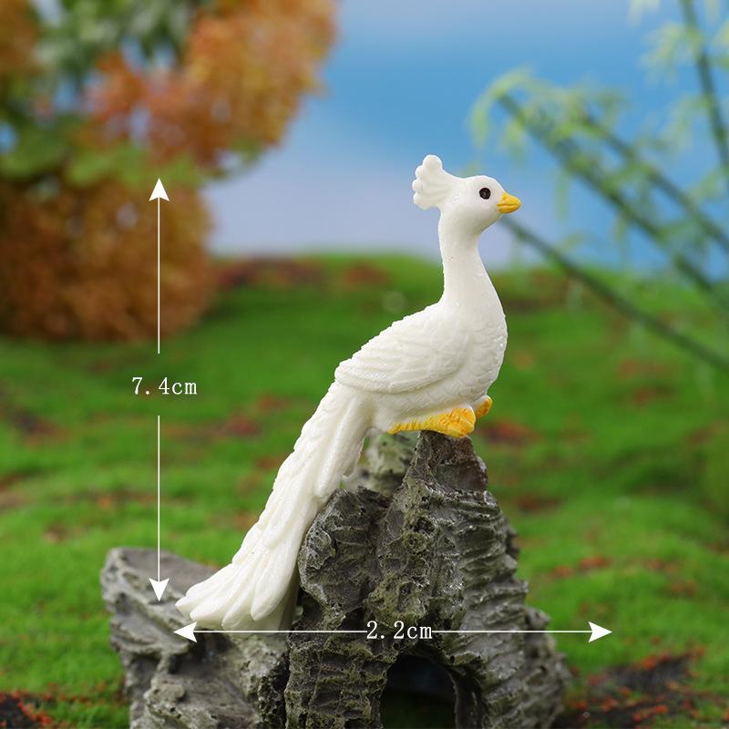 

Смоляные аксессуары для мультяшного павлина, микроландшафтные украшения No. 16