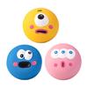 Cartoon Latex Dog Ball Funny Big Eye Ball Dog Chew Toy Squeaky Interactive Teeth Cleaning Toy for Puppy Teething Dogs Fetch Boredom Relief