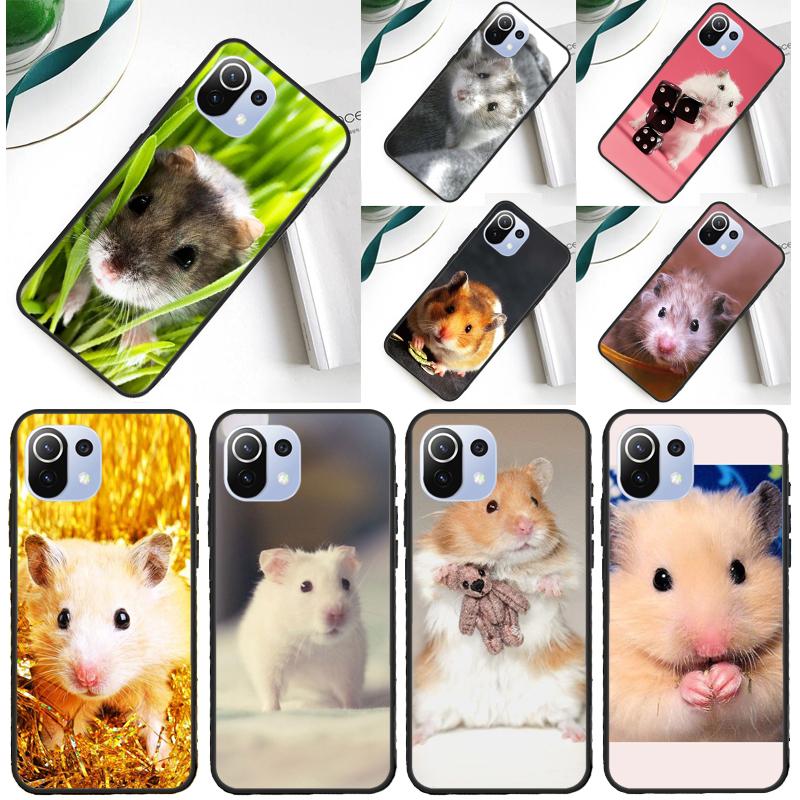 Cute Adorable Hamster Cover For Xiaomi 14T Pro 11T 12T 13T 13 14 Ultra POCO X7 Pro X3 X5 F3 F5 F6 M6 X6 Pro Case