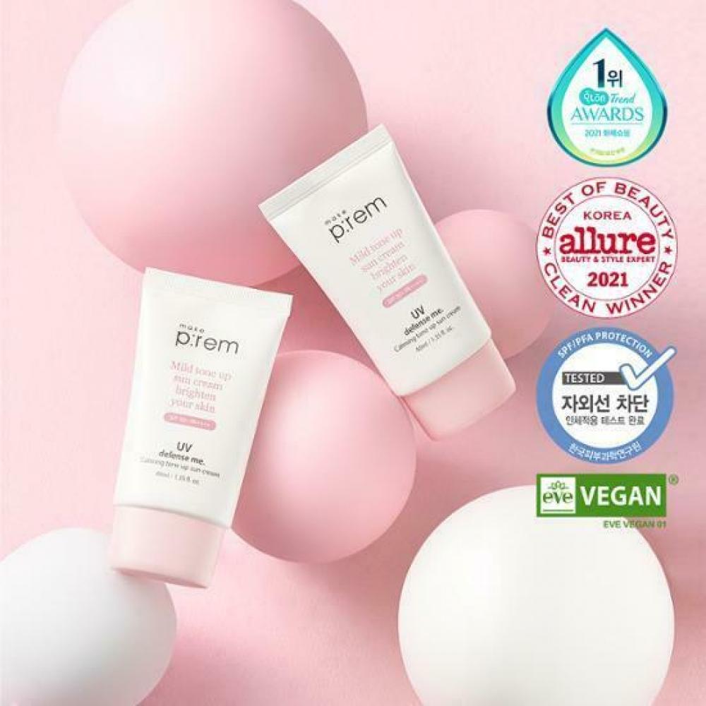 

Makeprem UV Defense Me Calmington Up Солнцезащитный крем 40 мл 1+1 Special