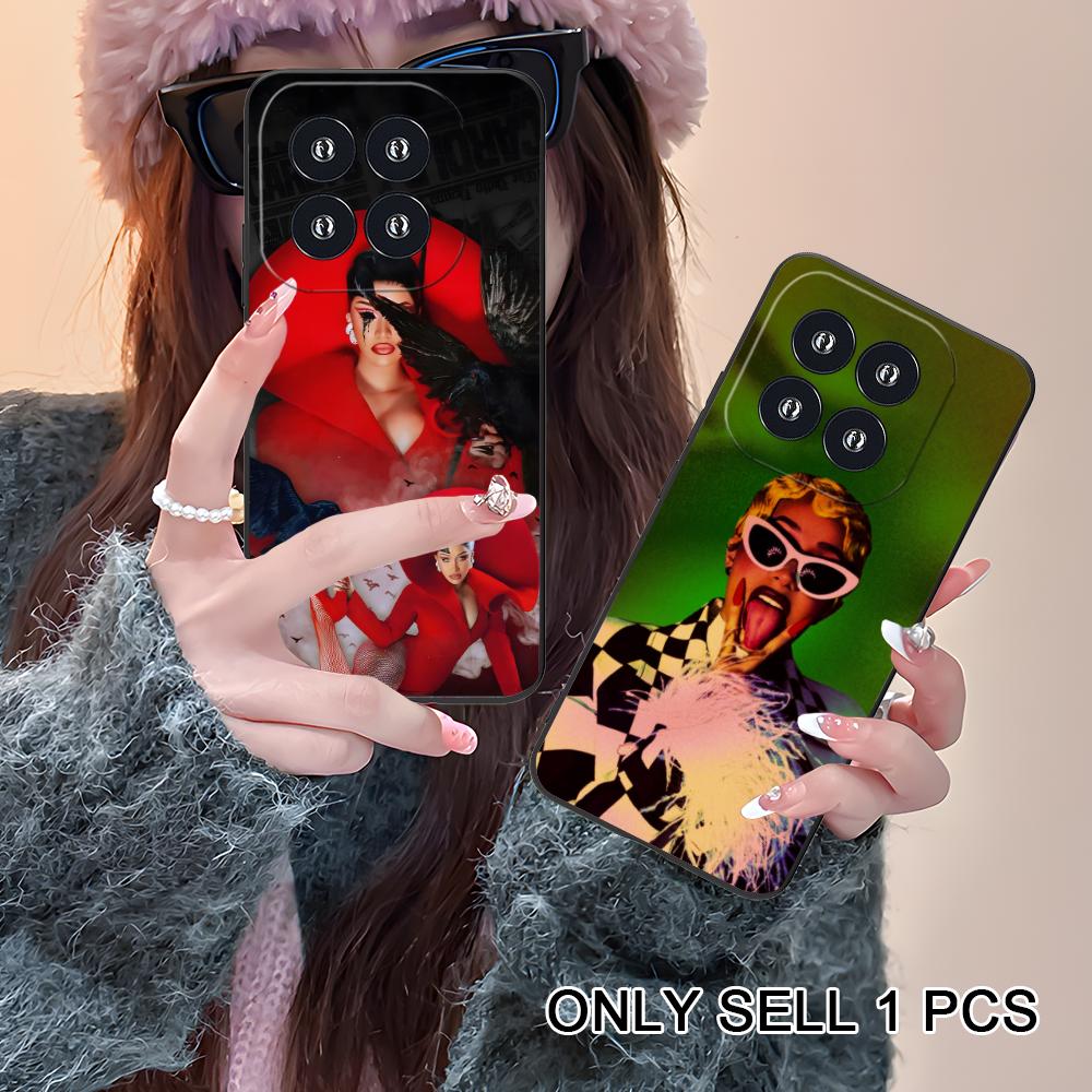 Cardi B Matte TPU Mobile Phone Case for Xiaomi 15 14 13 12 Mi 11 T Ultra Lite Pro S X 5G Colorful Printing Cover
