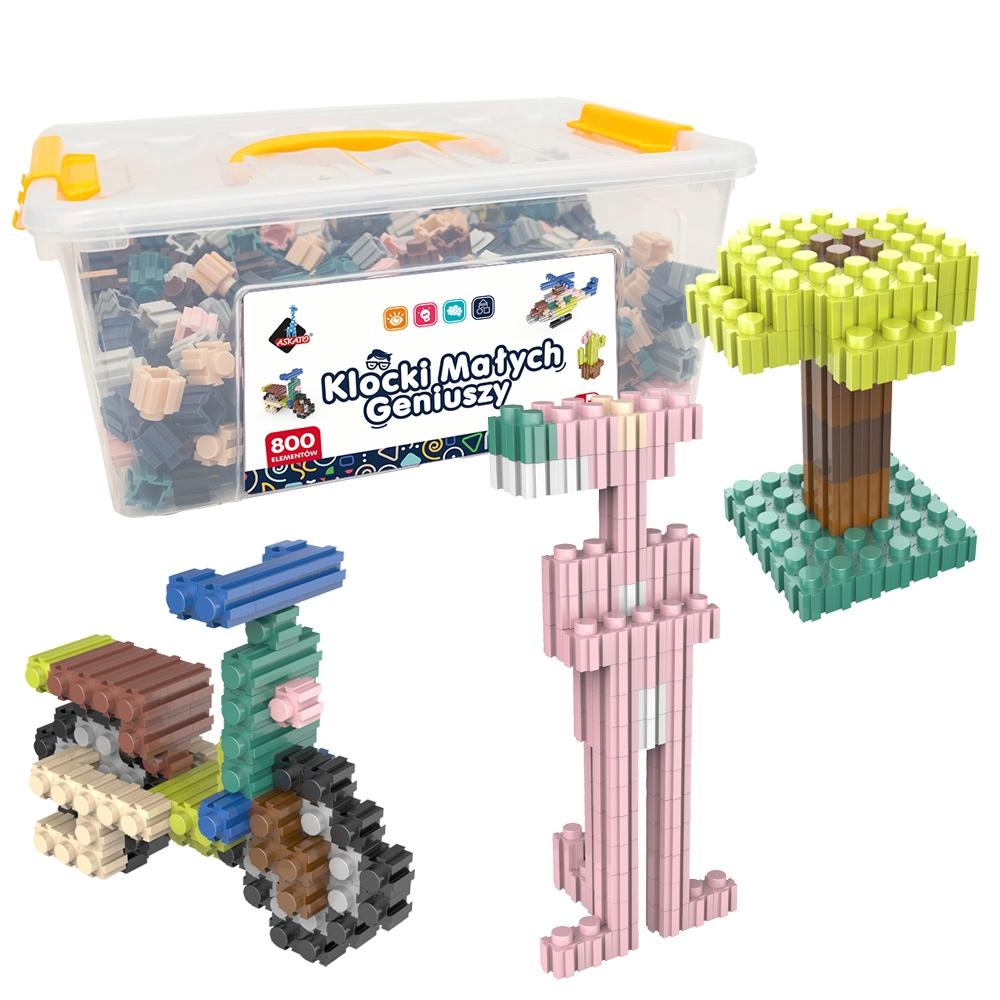 Askato 800 Piece Plastic Construction Blocks 1 Pc