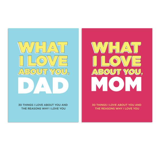 30 Things What I Love About You And The Reasons Why I Love You Fill-in-the-Blank Gift Book Anniversary Gifts for Mom Dad