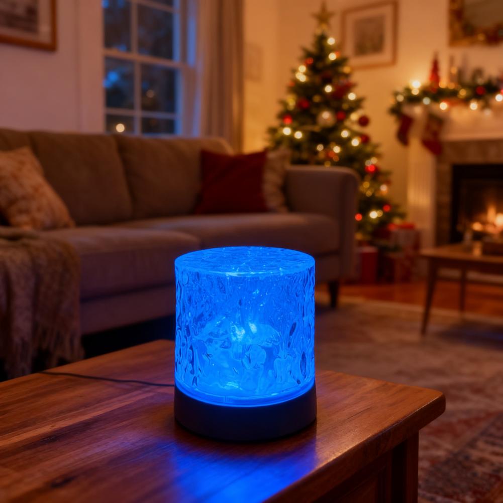 Ocean Wave Projector Light 16 Colors Luminorthe Night Light 3D Holographic Water Ripple Ambient Lamp with Remote Control