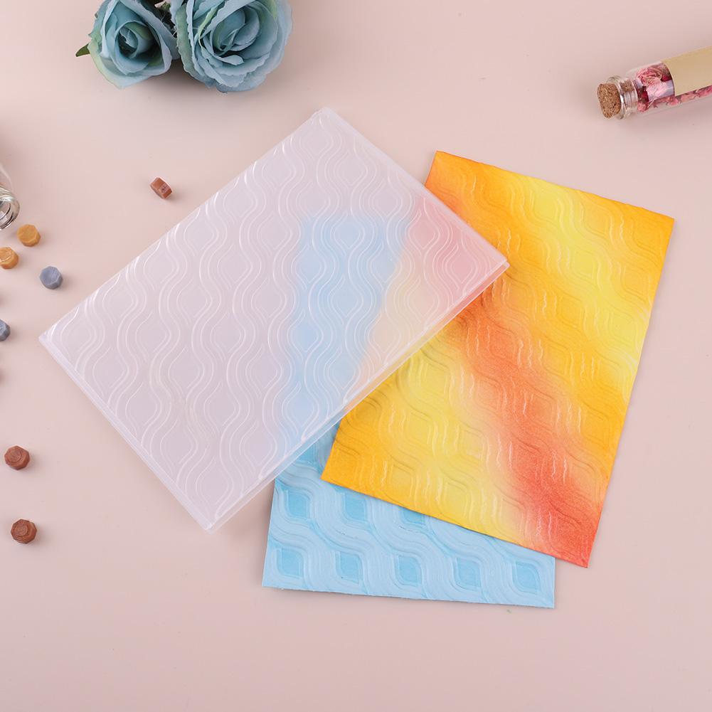 3D Embossing Folder 3D Textured Plastic Embossing Folder Template Card Making Embossing Folder Album Stamps DIY Decor