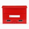 GREEN LIFE Mailbox, Steel, Red, 36cm (W) x 16.5cm (D) x 24.5cm (H), Model FH-30R
