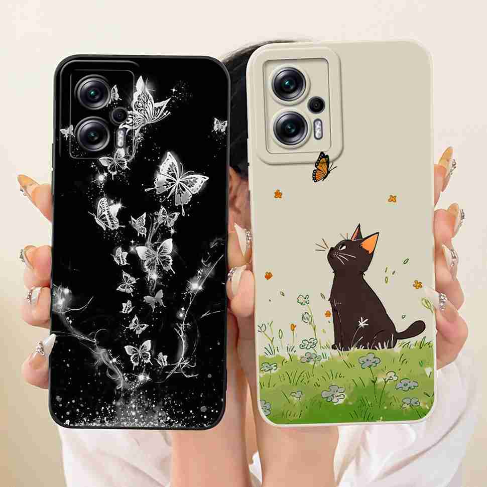 For Redmi Note 11T Pro 5G 22041216C Case Stylish Painted Flowers Silicone Cover For Redmi Note 11T Pro 11T PRO 5G Phone Cases