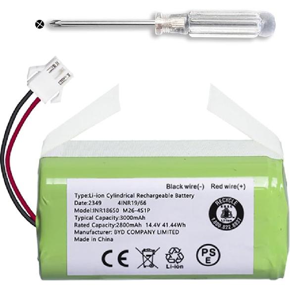 JOTACT 14.4V 3000mAh Battery for Eufy RoboVac 11S, 11S Plus 12 15C 30 30C 35C G10 G20 Hybrid Ecovacs Deebot N79 DN622 Amarey A800 A900 Coredy R300 INR18650 Battery