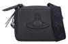 Vivienne Westwood Smooth Leather Injected Orb Melih Camera Bag (58010005U L001S N401) In Black