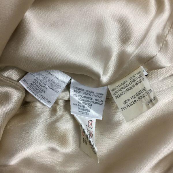 MAX&CO. Padded Long Coat with Removable Fur Trim/M/Beige/Full Zip Women's Outer(USED)