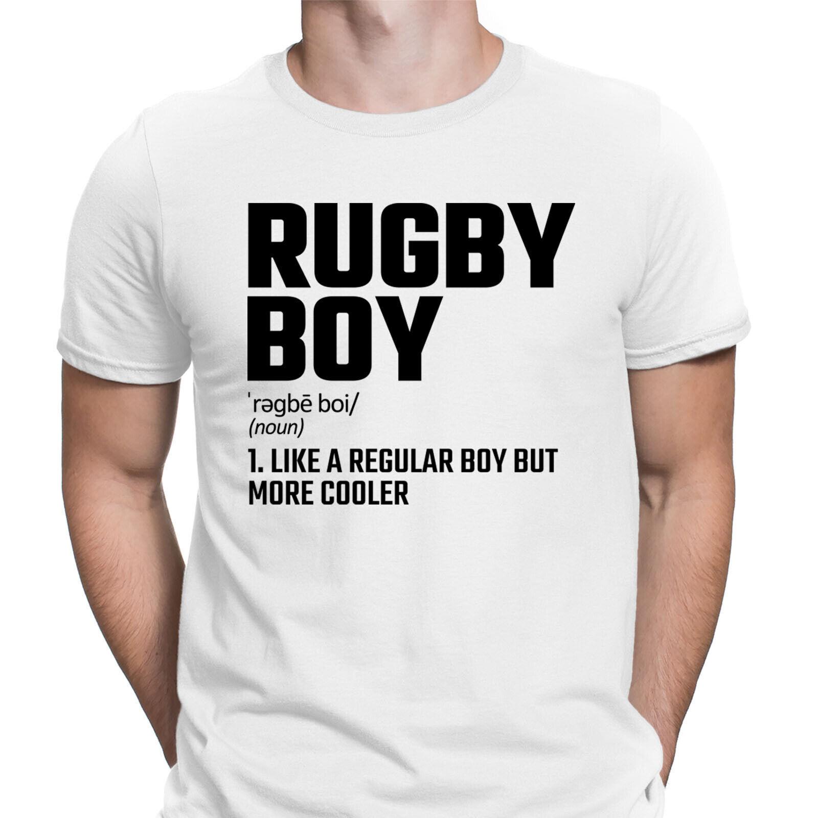 Funny Rugby Boy Present Mens Womens Boys Girls T-Shirt Mens Womens Tees Tops-Tee-Top-SN 3XL