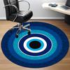 1 Stück Blaue Nazar-Dekoration Stuhlteppich für das Büro, Weiche bequeme Matte für Büro, Wohnzimmer, Schlafzimmer, Maschinenwaschbarer Teppich yy251112098