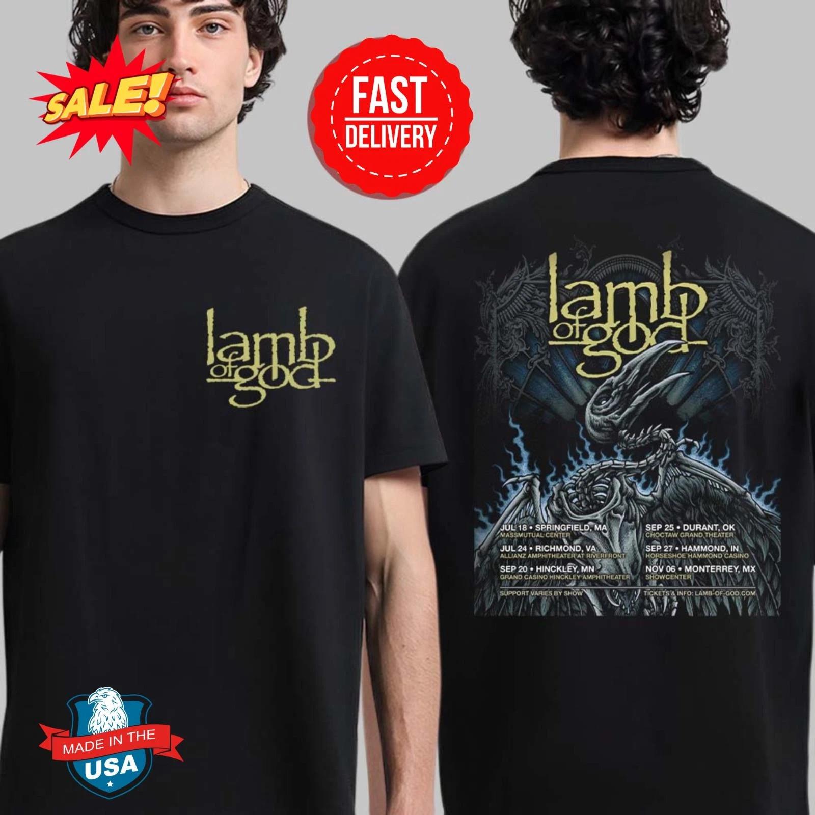 Lamb Of God Summer And Fall 2026 North American Tour Dates T-Shirt S