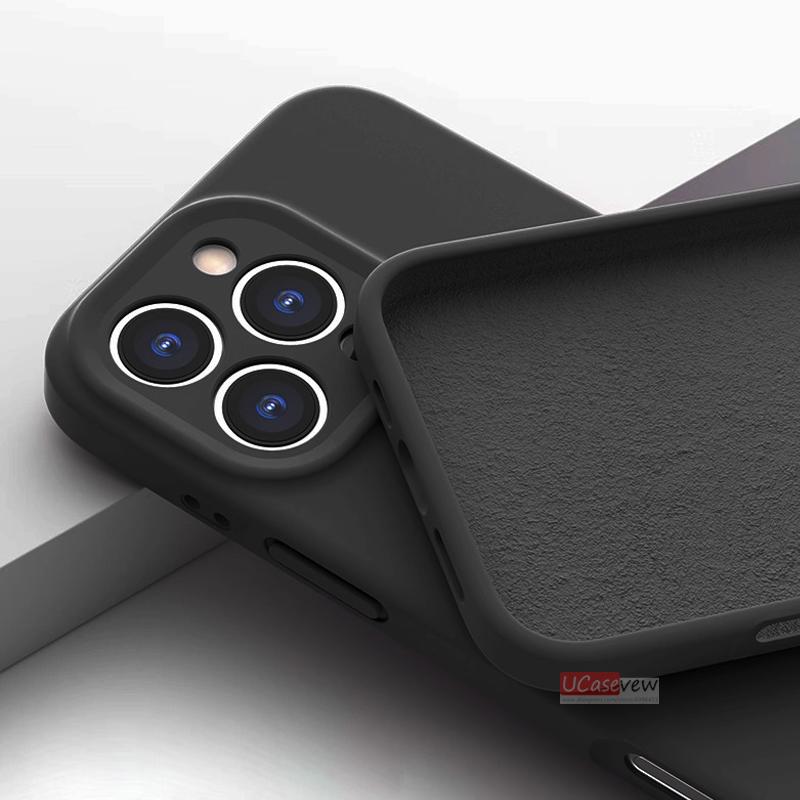 Funda magnética de silicona líquida para iPhone 14 15 11 12 13 16 Pro Max Plus, suave, a prueba de golpes, con carga inalámbrica y cubierta protectora.