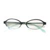 Retro Ovale Brille Damen Mädchen Y2K Rot Grün Rahmen Glas Brille Dekorativ Computer Anti-Blaulicht Brille mit Seaside Driving