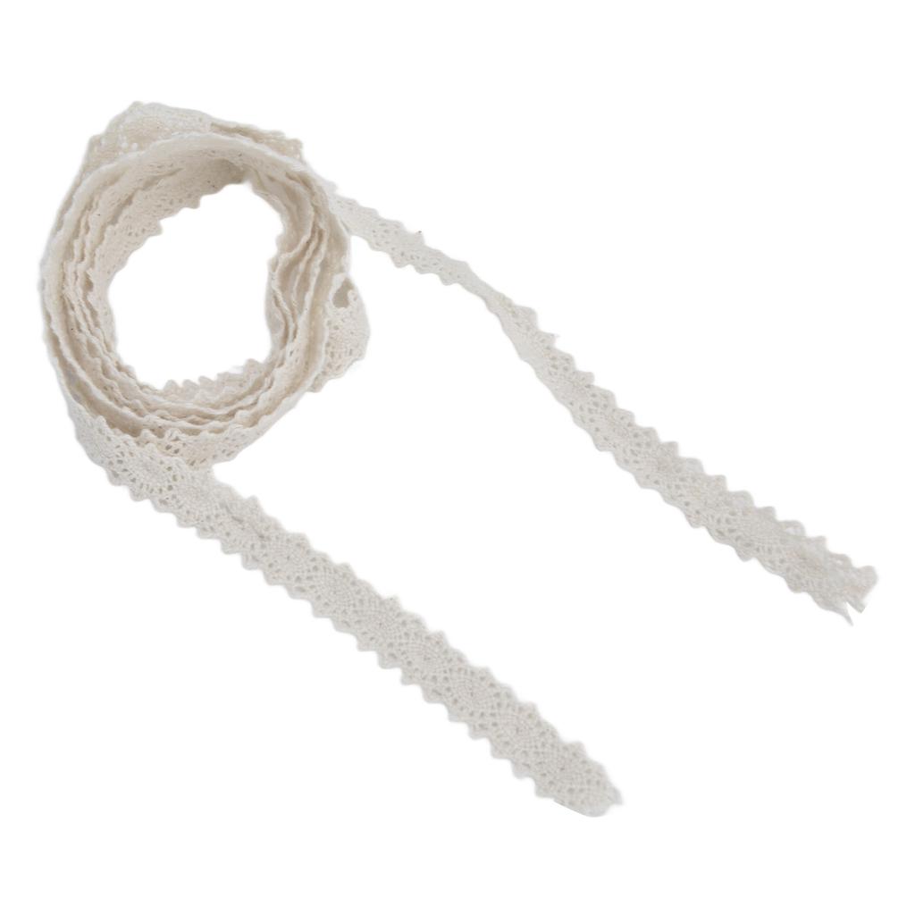 Spitzenband 20 Yards 1,1 cm Breite Weiche Bequeme Exquisite Spitze für Vorhang Kleidung Tischdecke Geschenkdekoration