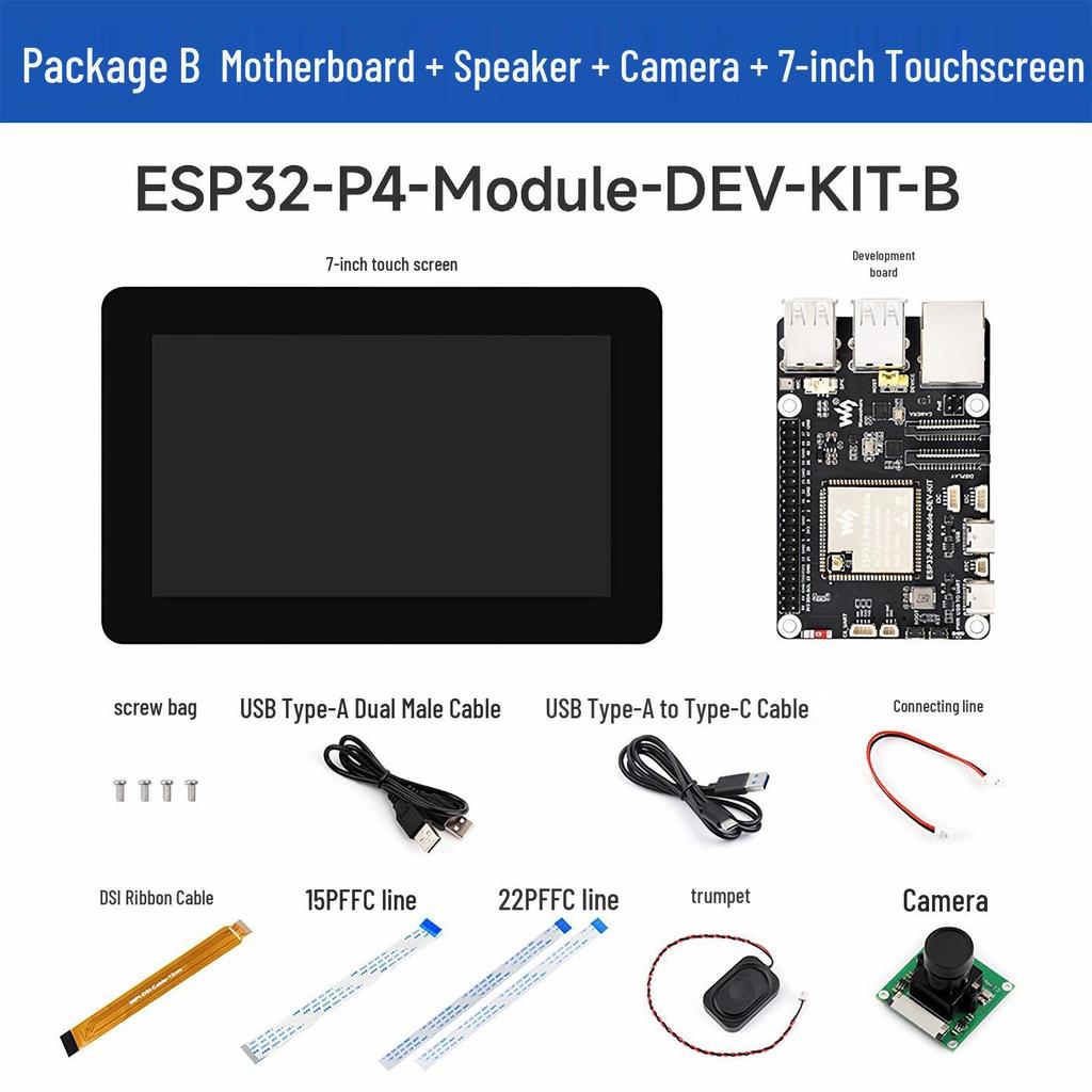 ESP32-P4 Development Board: ESP32-C6 with 100M Ethernet, POE, Camera, Wi-Fi 6, Bluetooth 5