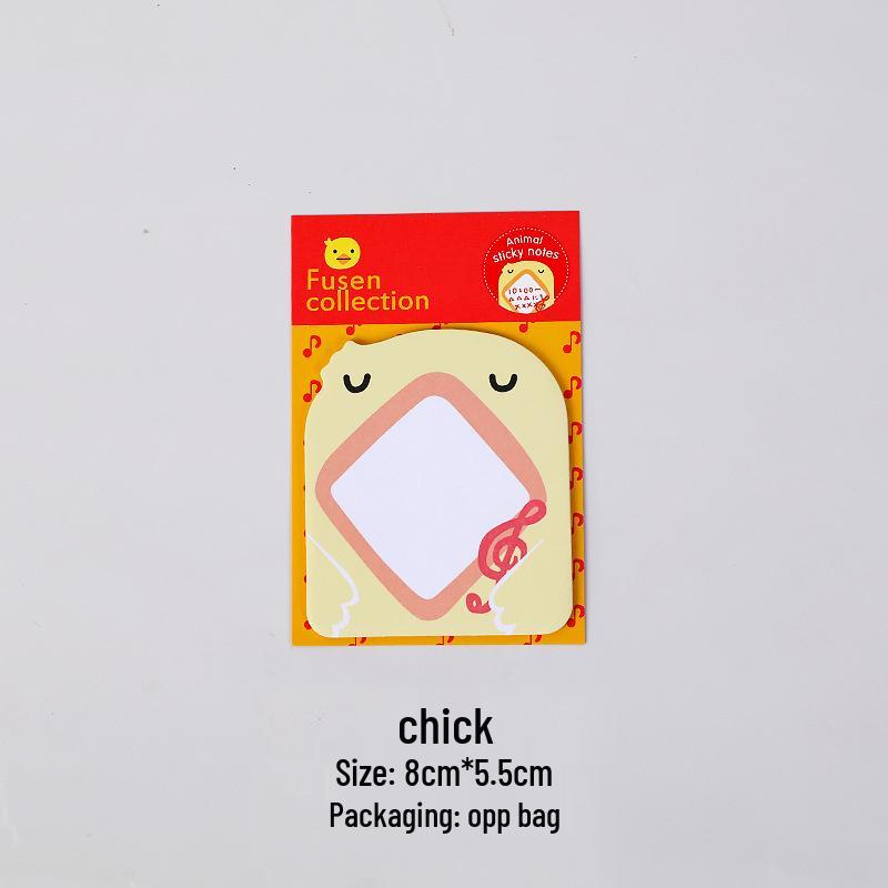 Koreanischer Cartoon Zoo Tier Notizblock - Niedliche Abreiß-Haftnotizen für Studenten