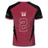 Anime Haikyuu Nekoma Jersey Uniform T-shirt Kozume Tetsurou Kuroo Cosplay Costume High School Volleyball Club Men Sportswear Tee