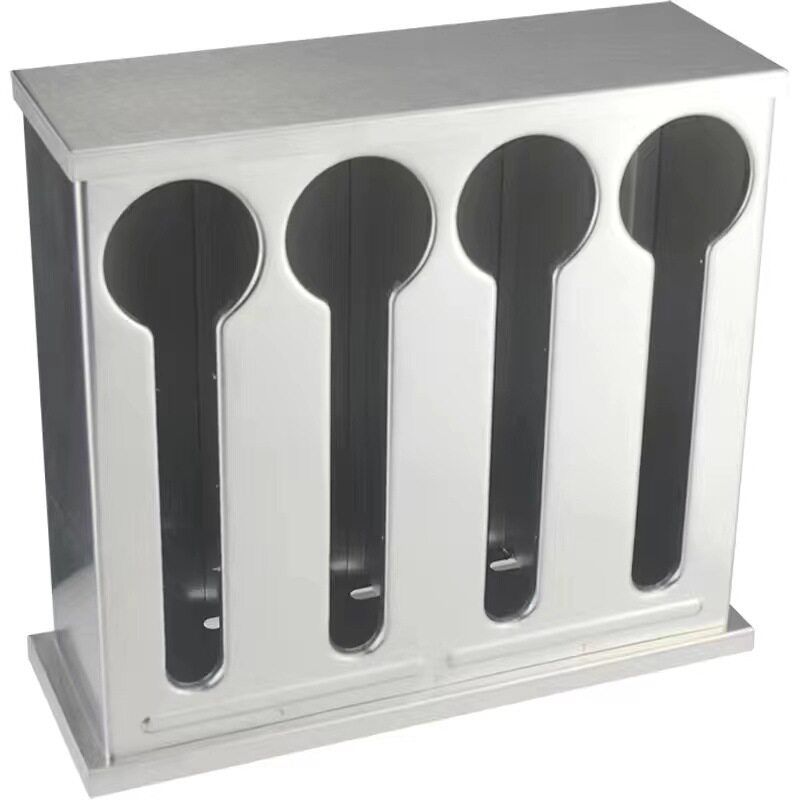

German and Japanese Imported Technology Stainless Steel Spoon Storage Box, Square Large Capacity Cutlery Spoon Storage 4 Compartments (Can Hold about 80 Spoons)