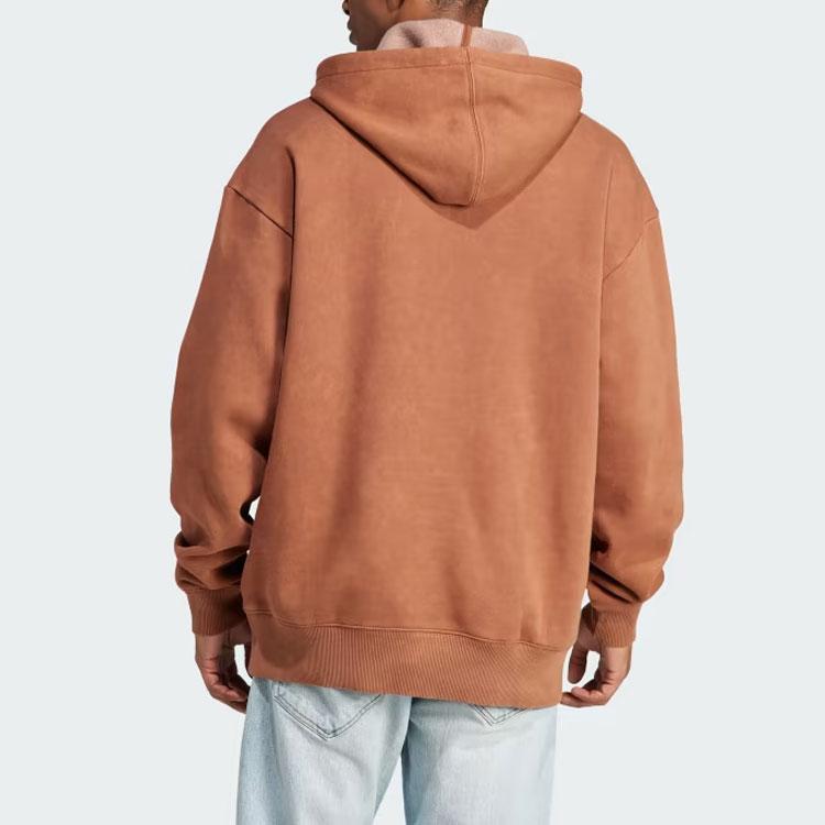 adidas Sweatshirts Men's Brown Hooded Moderate Regular IJ6928